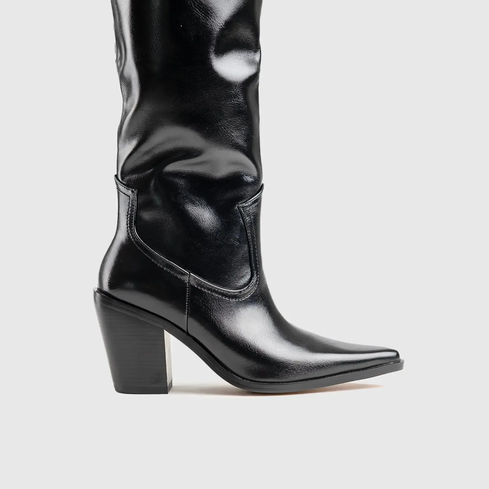 Statement Long Boots Black Car040
