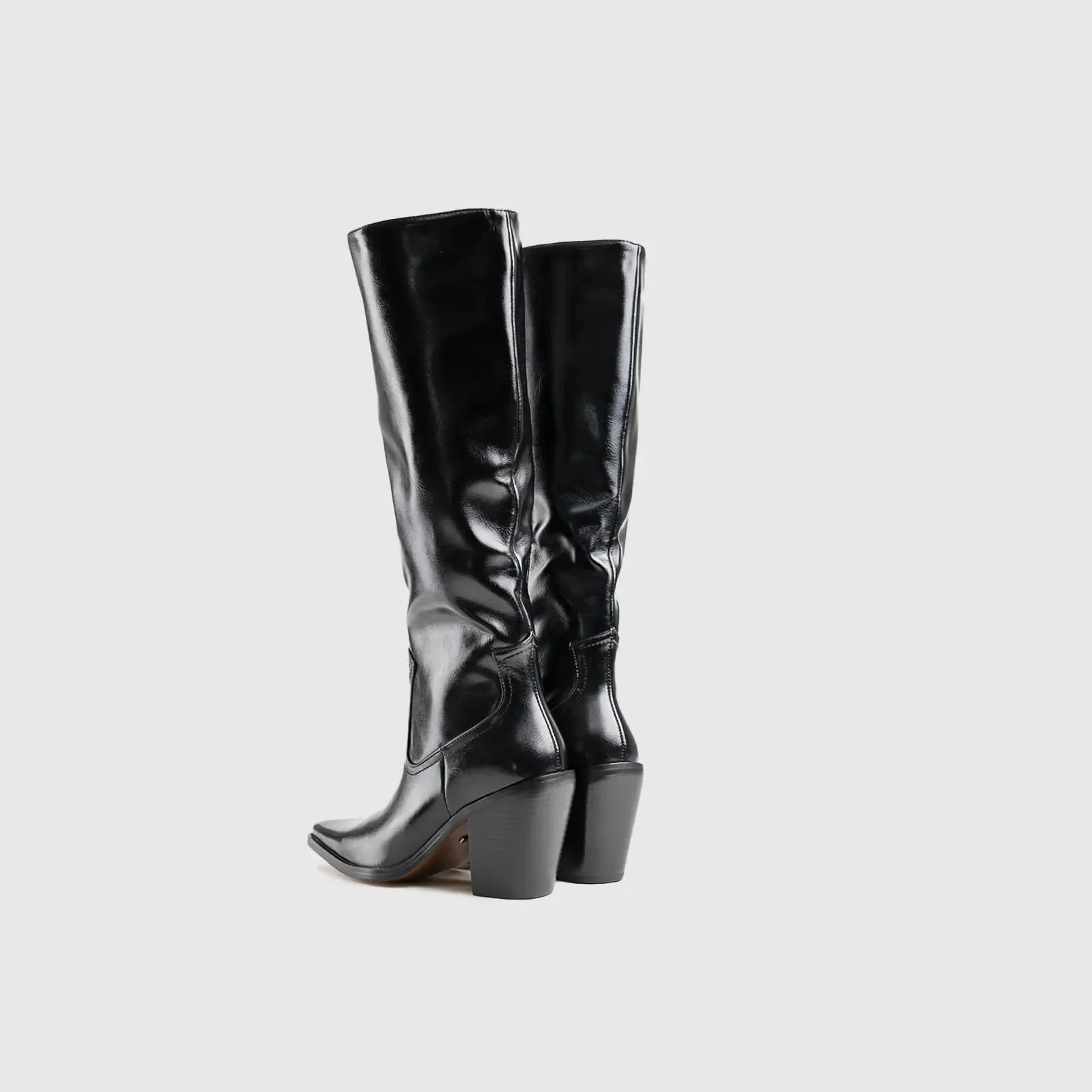 Statement Long Boots Black Car040