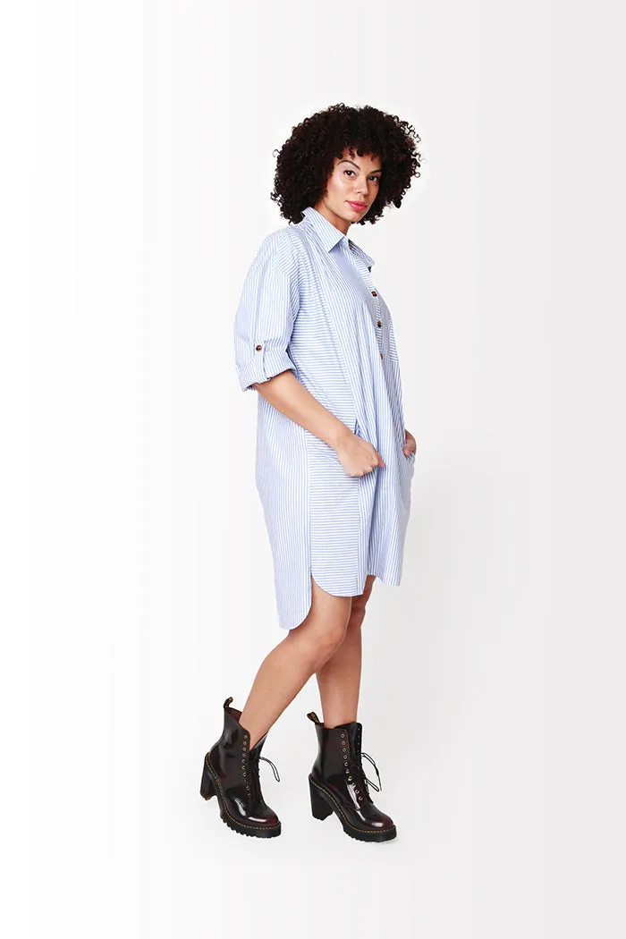 Striped Shirt Dress