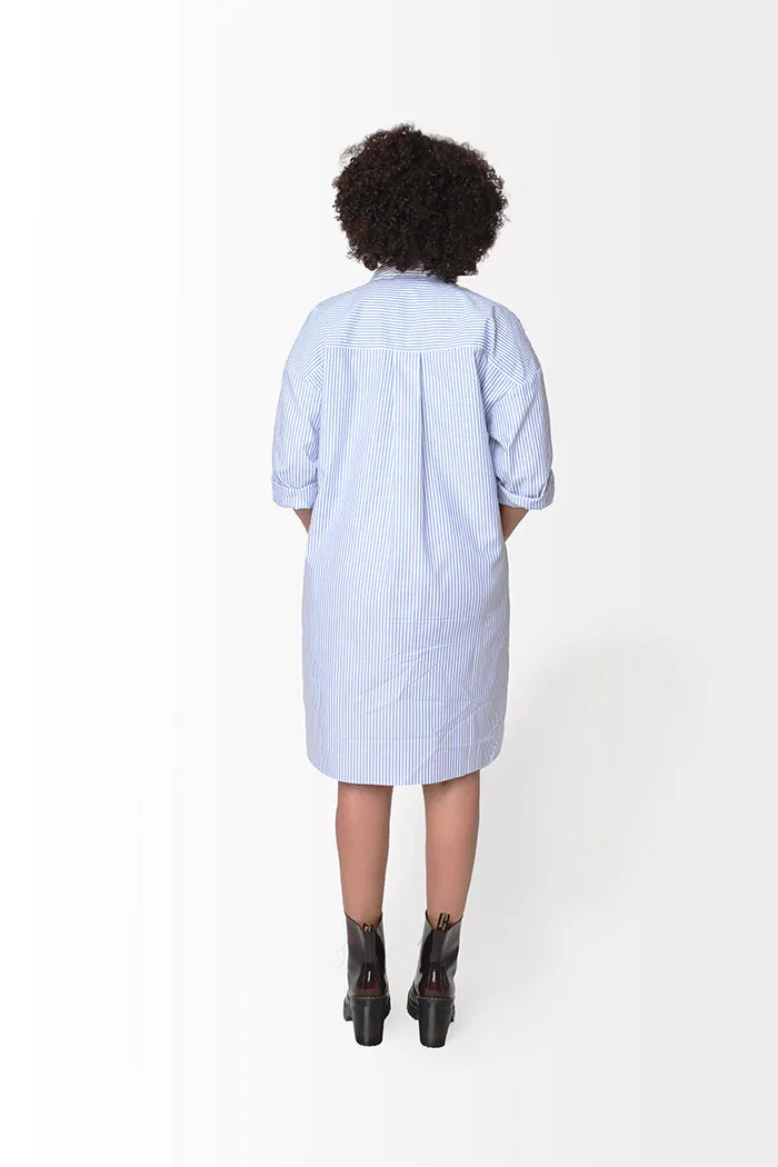 Striped Shirt Dress