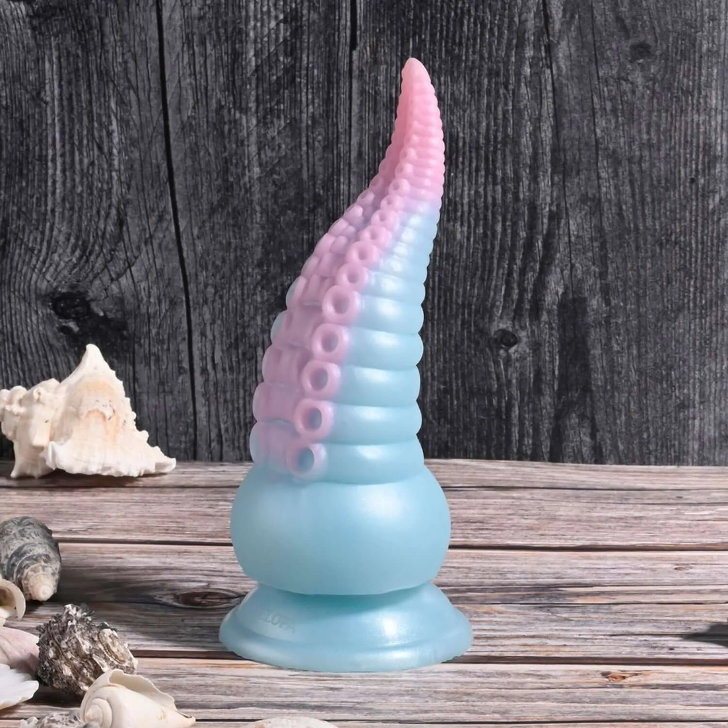 Stuck on You Vibrating Dildo Multicolor