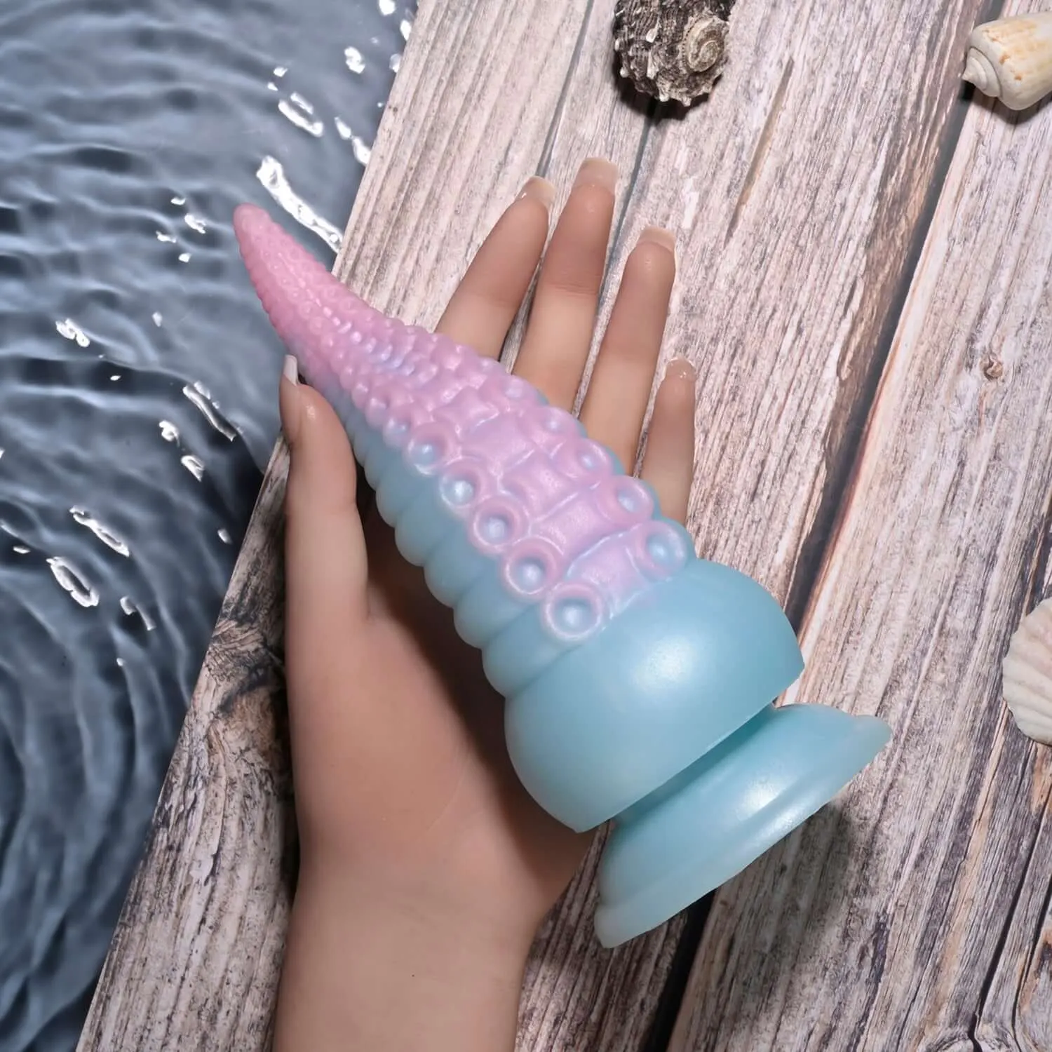 Stuck on You Vibrating Dildo Multicolor