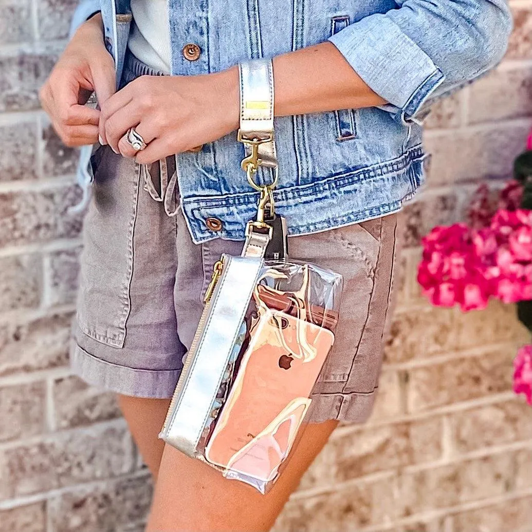 Stunning Silver PREMIUM LEATHER Bag