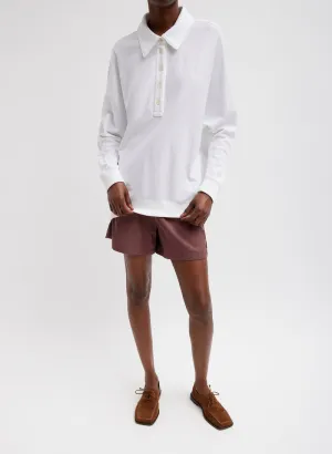 Summer Sweatshirt Polo Collar Sweatshirt