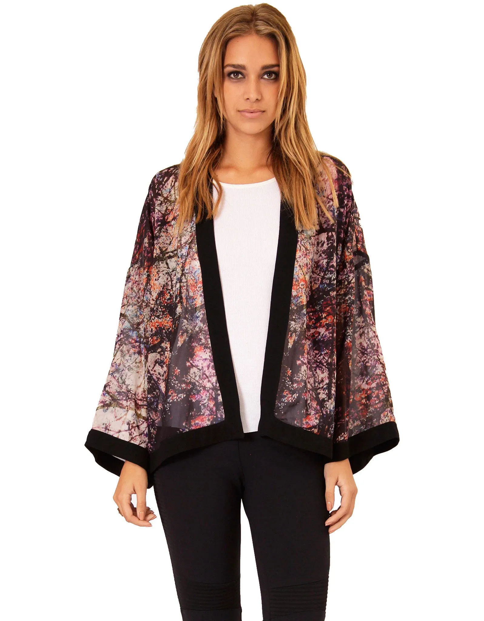 SW3 Bespoke Meghan Woodland Long Sleeve Kimono