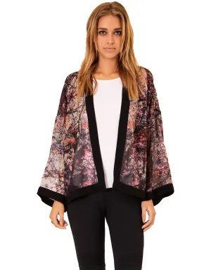 SW3 Bespoke Meghan Woodland Long Sleeve Kimono