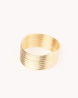 SYLVIE BANGLE - GOLD PLATED 18K