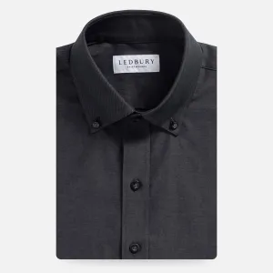 The Dark Grey Malone Washed Twill Custom Shirt