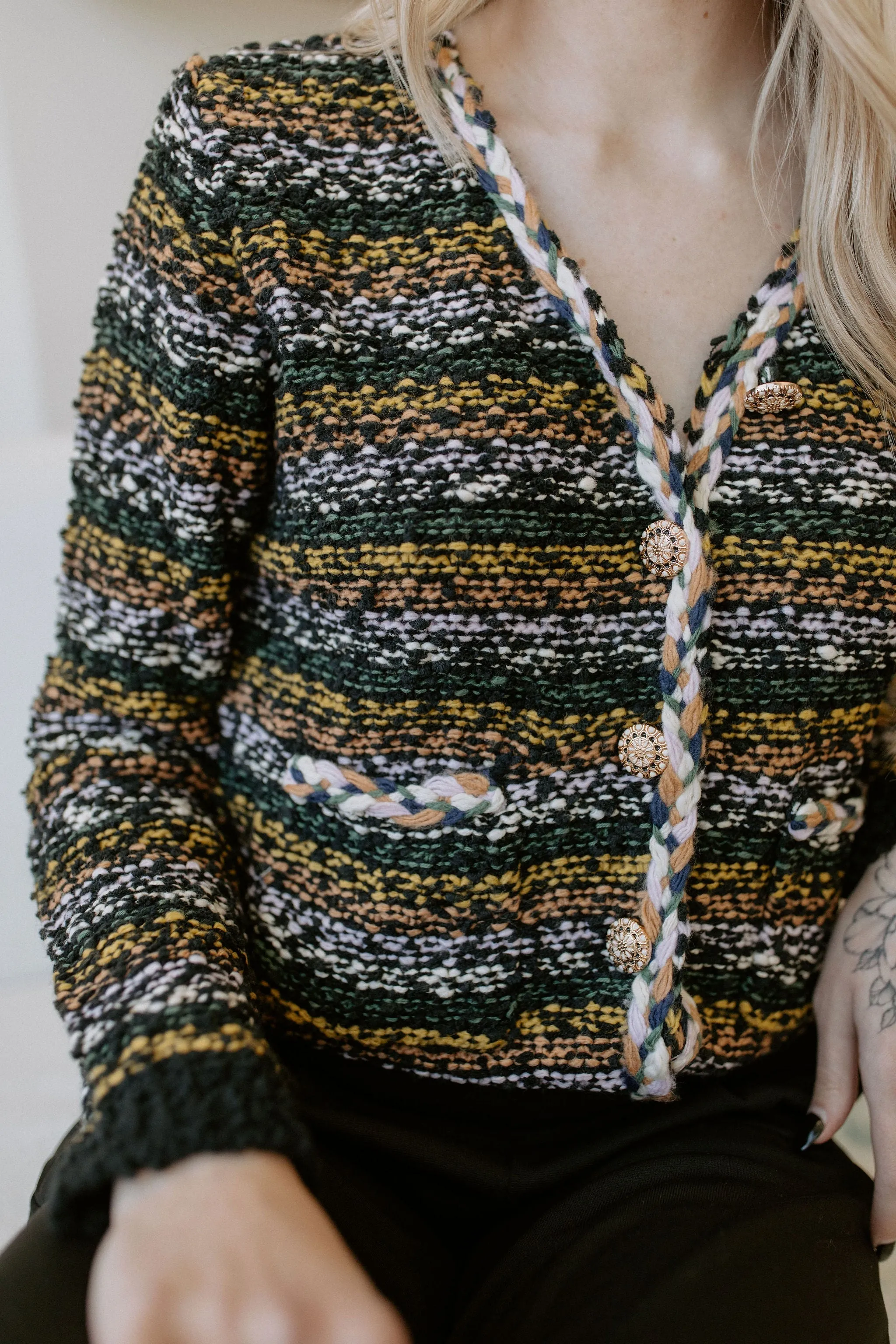 The Louise Cardi by Heartloom - Black