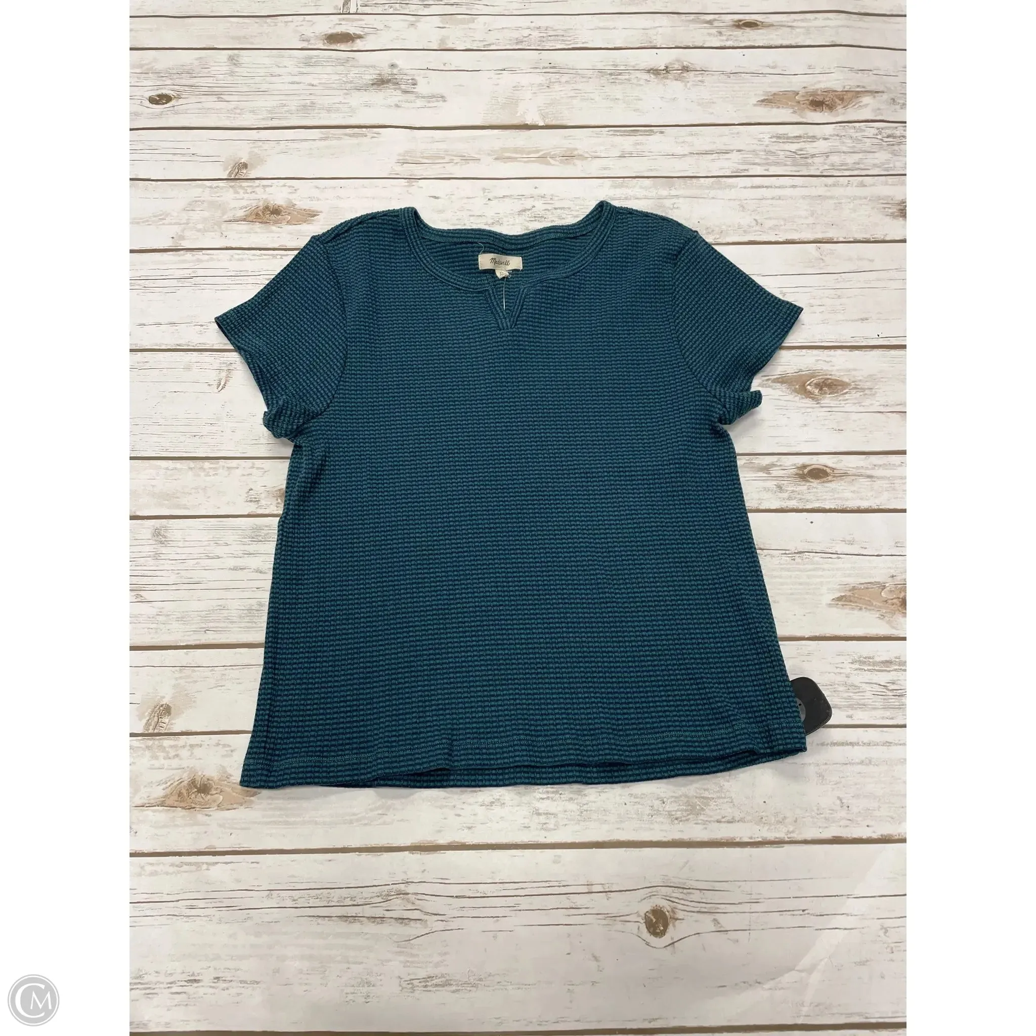 Top Short Sleeve By Madewell In Blue, Size: Xl