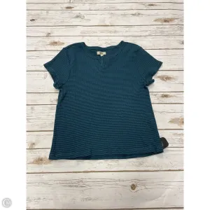 Top Short Sleeve By Madewell In Blue, Size: Xl