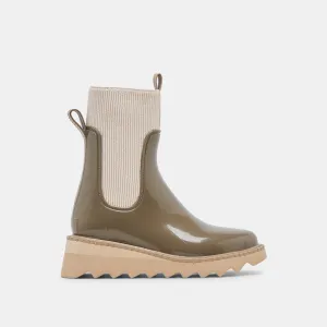 TROPIC H2O BOOTS DK MOSS PATENT STELLA
