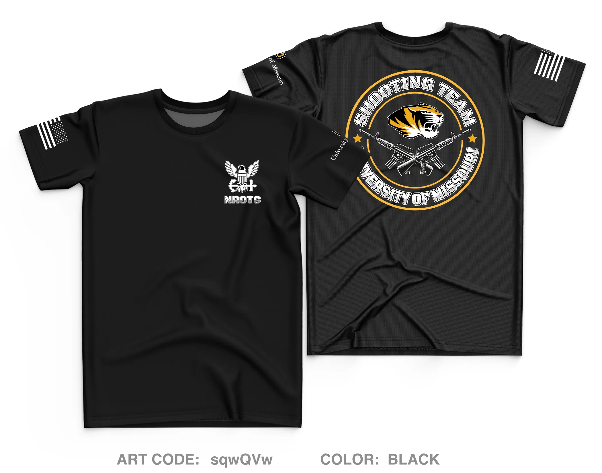 University of Missouri NROTC Core Men's SS Performance Tee - sqwQVw