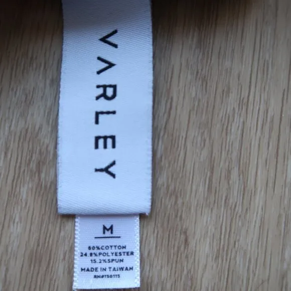 Varley Crewneck Oversized Cotton Blend Sweatshirt Size M in Grey