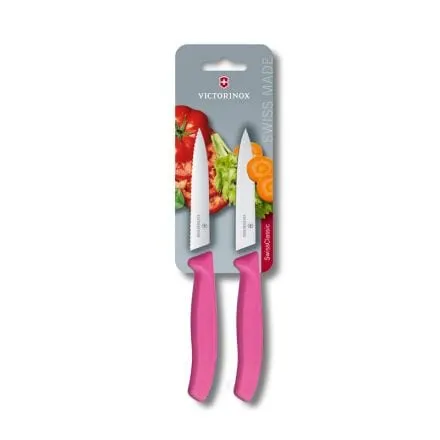 Victorinox Swiss Classic 2 Piece Paring Knife Set Pink 10cm V6.7796.L5B