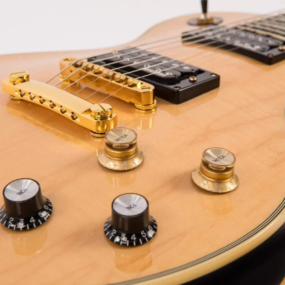 Vintage V100M ReIssued Electric Guitar ~ Natural Maple Gloss