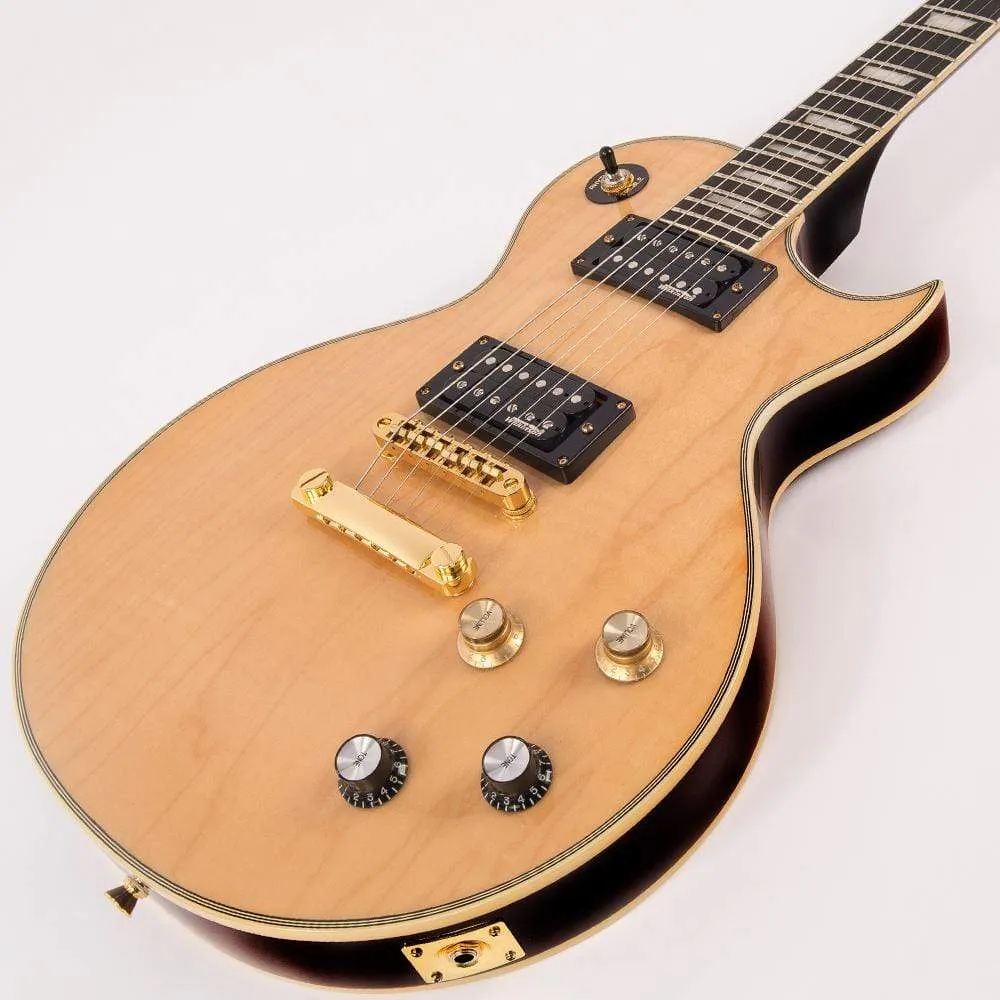 Vintage V100M ReIssued Electric Guitar ~ Natural Maple Gloss