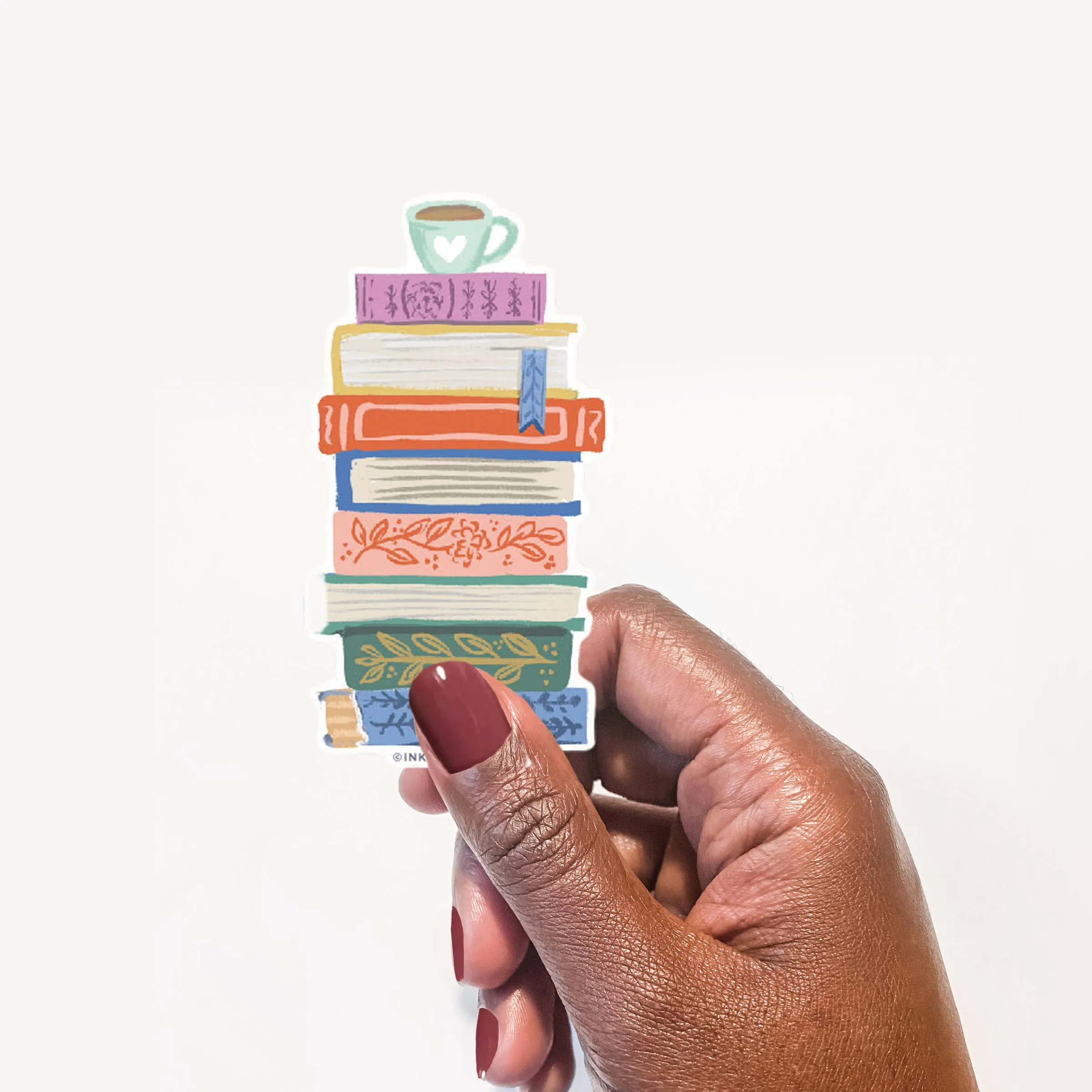 Vinyl Sticker - Book Stack