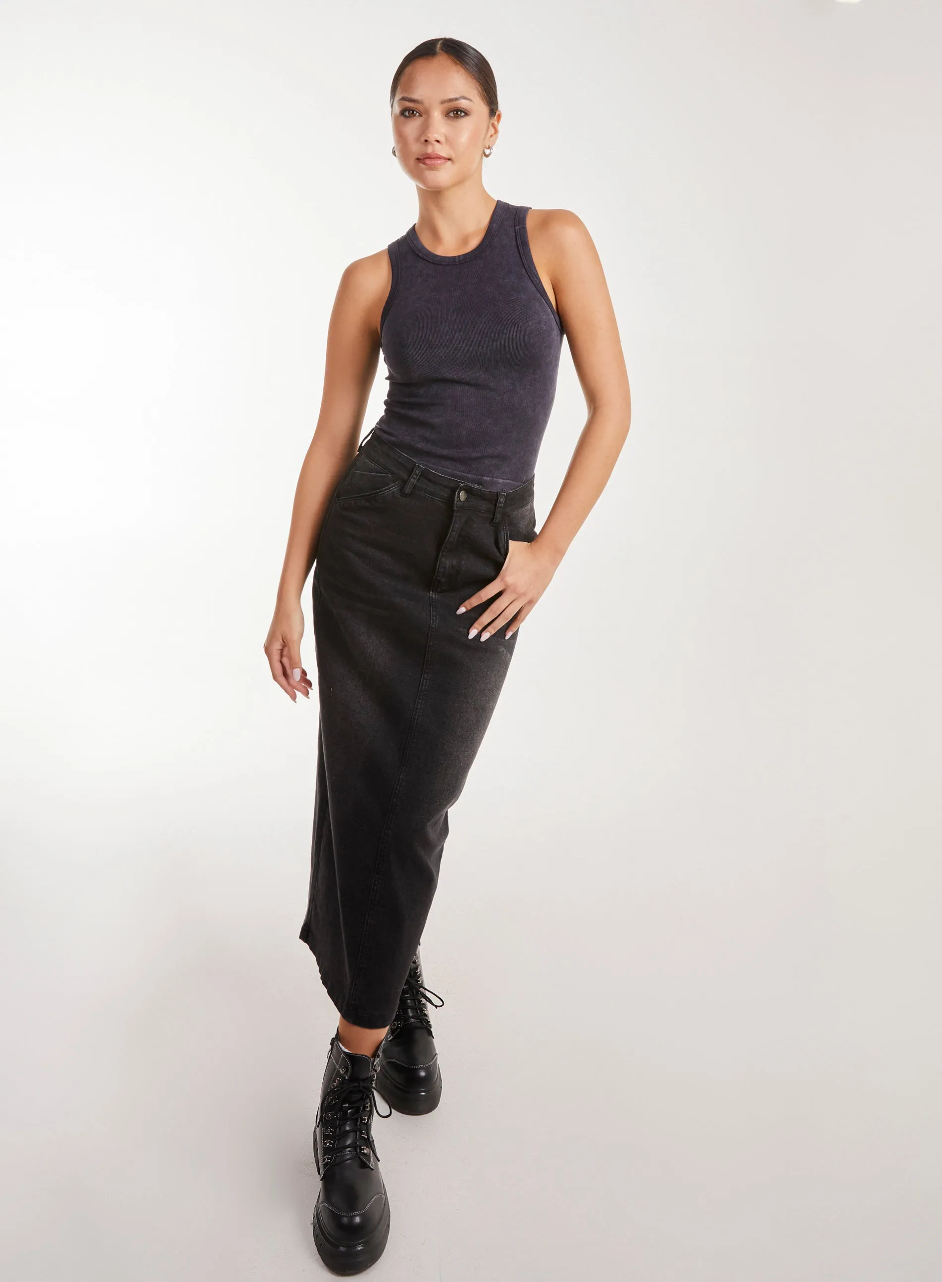 Washed Active Rib Vest