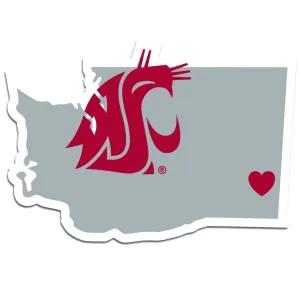 Washington State Cougars Decal Home State Pride Style - Special Order