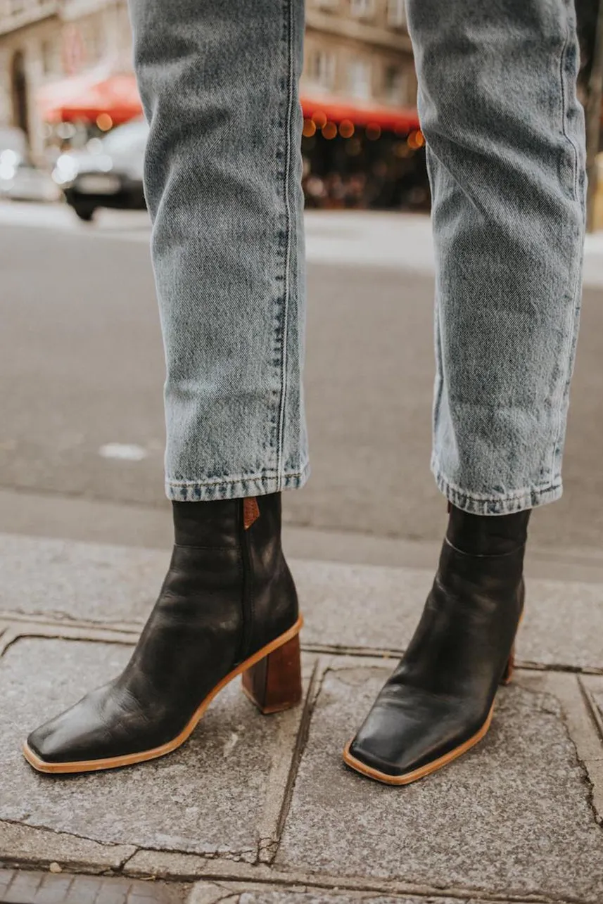 West Boot Black Vintage