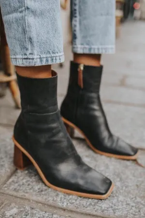 West Boot Black Vintage
