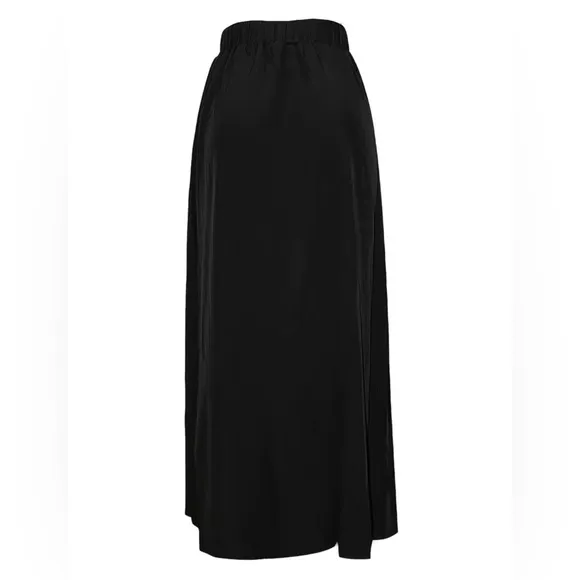 Y2K Passion Zip up Casual Split Solid High Waist Skirt