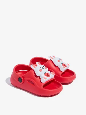 Yellow Red Bunny-Detailed Clogs
