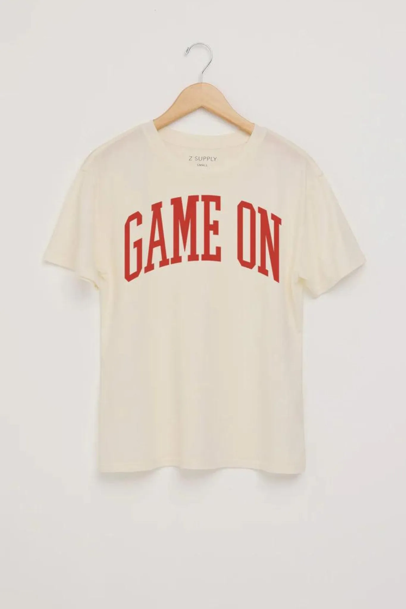 Z Supply: Game On Boyfriend Tee in Sea Salt