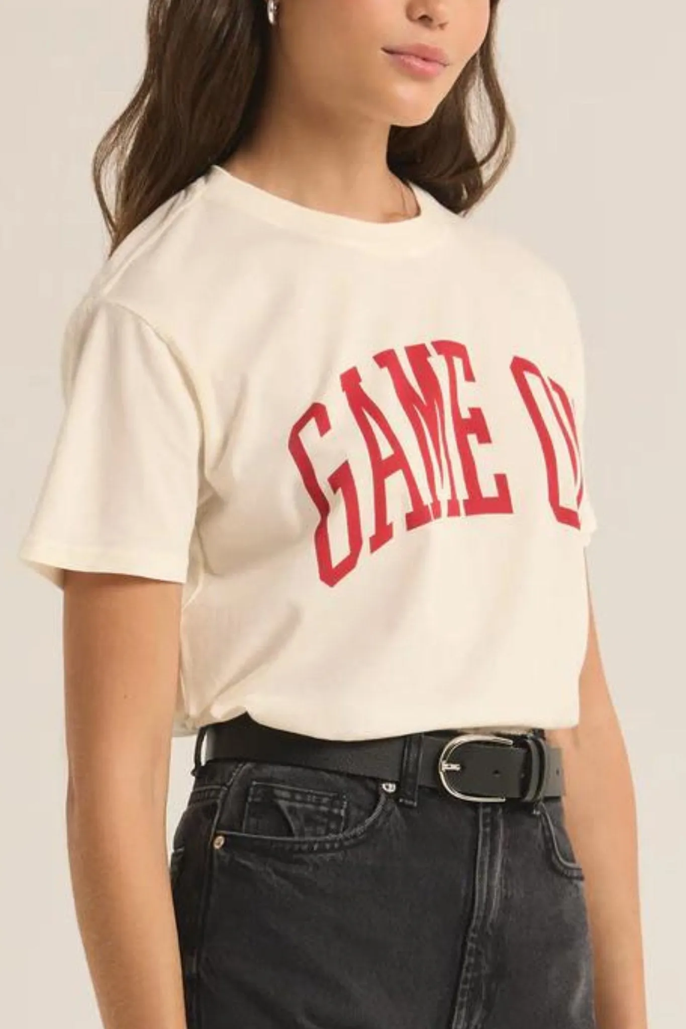 Z Supply: Game On Boyfriend Tee in Sea Salt