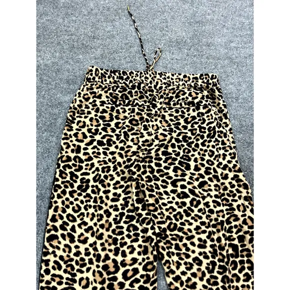 Zadig &amp; Voltaire Parone Leo Pajama Trousers 36 Animal Leopard AOP Wide Leg Bratz