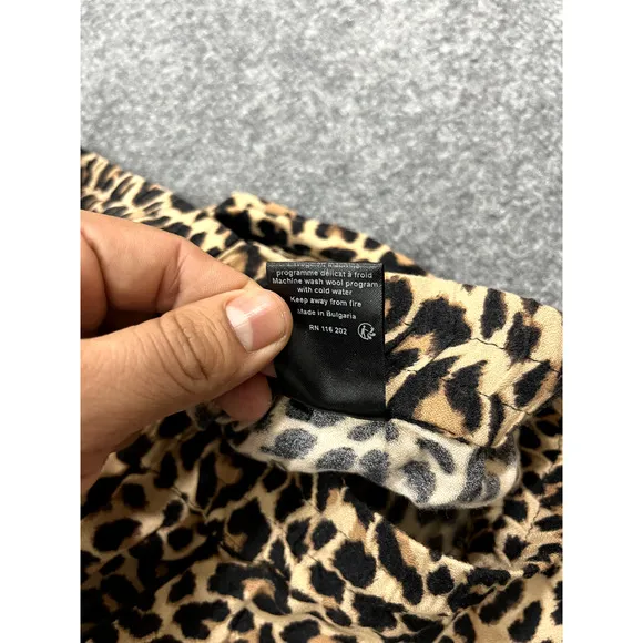 Zadig &amp; Voltaire Parone Leo Pajama Trousers 36 Animal Leopard AOP Wide Leg Bratz